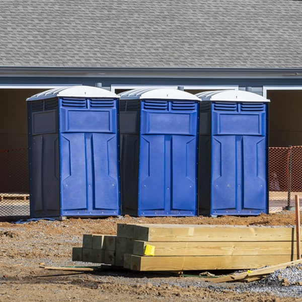 how often are the porta potties cleaned and serviced during a rental period in Burnet TX